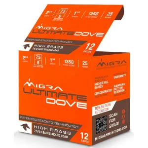 Migra Dove 12ga 2.75 1.25oz #7.5-9 25/10