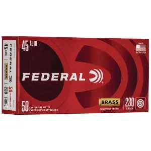 Federal, Champion Training, 45 Acp, Full Metal Jacket, 230 Grain, 50 Rounds