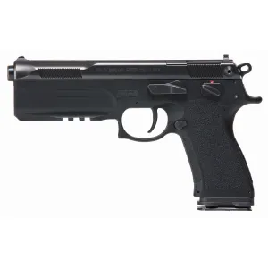FK Brno US FKPSDFS75 PSD 7.5 FK 16+1 5.30" Black Tilting Barrel, Dark Gray Nitride Optic Cut/Serrated Steel Slide, Black Polymer Frame w/Beavertail & Picatinny Rail, Black Textured Polymer Grip