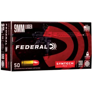 Federal American Eagle 9mm Luger Total Synthetic Jacket 130 Grain 50 Rounds