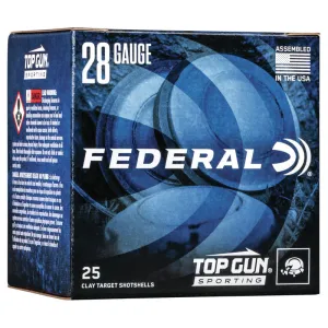Federal Top Gun 28 Gauge 3/4 Ounce #9 Shot 1330 Feet Per Second 25 Rounds