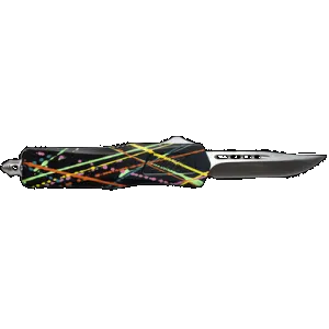 GLFA GL-KMD-SMT S-BLK OTF KNIFE 3.5IN BLK SPLATTER
