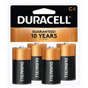 Duracell Coppertop Batteries C 4 pk.