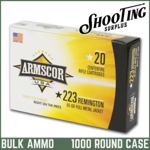 *FREE SHIPPING* Armscor 223 Rem FMJ 55gr. - CASE 1000 Rounds