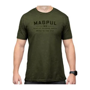 GO BANG PARTS CVC T-SHIRT SM OLIVE DRAB HEATHER