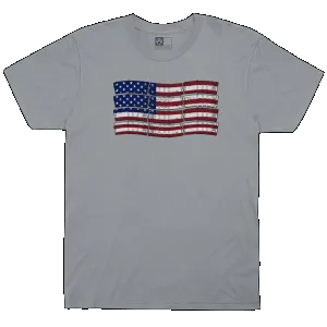 PMAG-FLAG COTTON T-SHIRT CHARCOAL SMALL