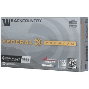 Federal BackCountry 7mm BC Bonded Slipstream Polymer Tip 155 Grain 20 Rounds