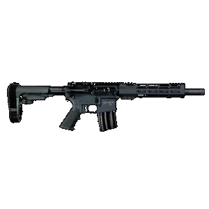 Alexander Arms PHI50ST Highlander 50 Beowulf 7+1 12" Black Fluted Threaded Barrel, Black Anodized Picatinny Rail Receiver, SB Tactical SBA3 Brace, Black Ergo Grip