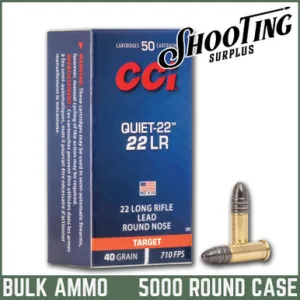 CCI Quiet-22 22 Long Rifle Lead Round Nose 40 Grain - CASE 5000 Rounds