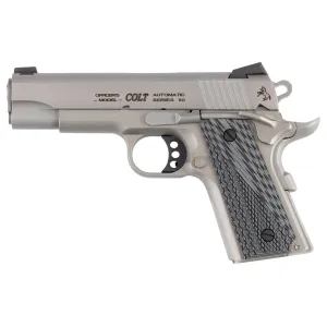Colt Lightweight Officer's Model 45 ACP 4.25in 7+1 Stainless Cerakote G10 Grips