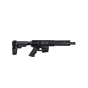 Alexander Arms PHI65ST Highlander 6.5 Grendel 10+1 11" Black Fluted Threaded Barrel, Black Anodized Picatinny Rail Receiver, Polymer SBA Tactical Brace, Black A2 Grip