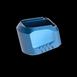 Tyrant CNC TDMPMAGEXFSBLUE Magazine Extension S&W M&P 9/40 5rd Aluminum Blue