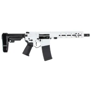 Alex Pro Firearms Apf 5.56 Pistol 2.0 5.56 NATO 10.5in Storm Trooper White Cerakote
