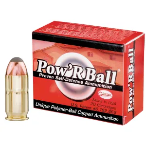 Glaser Pow'RBall Handgun Ammunition .45 ACP 165 gr JHP 1225 fps 20/box