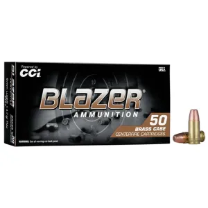 CCI Blazer Brass 9 mm Luger Full Metal Jacket 147 Grain 50 Rounds