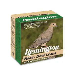 Remington Hvy Dove 12 Gauge 1 1/8 Ounce #8 Shot 25 Rounds