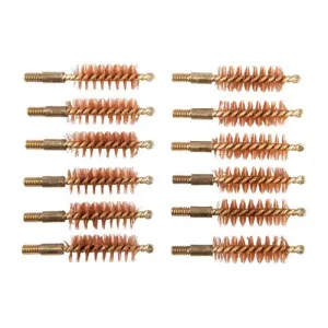 DOZEN PACK BRONZE PISTOL BRUSHES, 10 MM/40/41 CAL