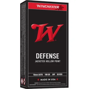 Winchester USA 10mm Jacketed Hollow Point 147 Grain 50 Rounds