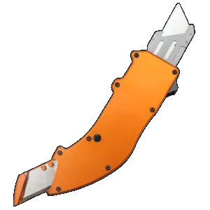 Templar Knife Squire Utility OTF Razor Plain Orange Anodized 5.38" Aluminum Handle
