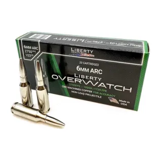 Overwatch 6mmARC 103Gr Copper 20rd/Box