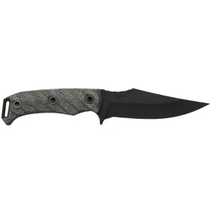 HALF FACE BLADES TOSAHWI 4" BLADE, 8.1"OA, CPM S45VN STEEL, ARMORY BLK, GRAY MICARTA GRIP