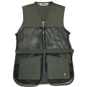 FULL MESH DUAL PAD SHOOTING VEST SAGE GREEN S