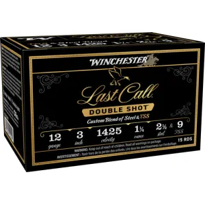 Winchester Ammo LCDS1239 Last Call Double Shot 12Gauge 3" 1 1/4oz 2.5/9TSS Shot 25 Per Box/10 Case