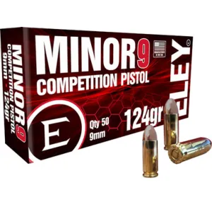 Eley Minor 9 Competition 9mm 124gr FMJ