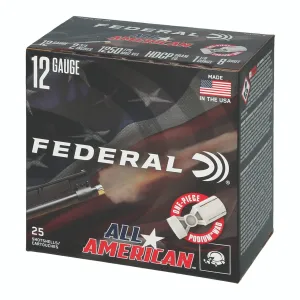 Federal FAA12HC8 All-American 12Gauge 2.75" 1 1/8oz 8Shot 25 Per Box/10 Case