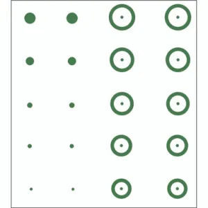 Gunstar Pro Series Chubbie Reticle Green for Scopes and Mounting Systems