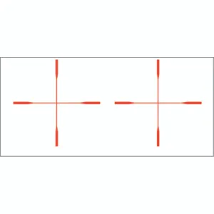 Gunstar Rifle Crosshair Orange High Visibility Reticle for Rifles US Made