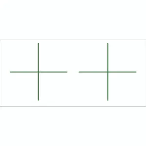 Gunstar Standard Crosshair Green Laser Sight for Rails Rifles Pistols Shotguns