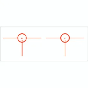 Gunstar Tactical 3D 1 Reticle Orange Picatinny Mount for Pistols and Rifles