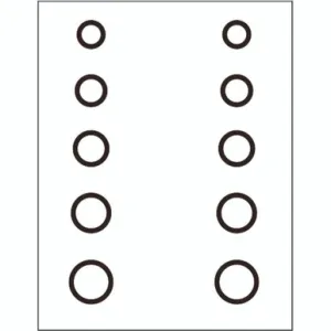 Gunstar Mini Circles Target Reticle Set for Scopes