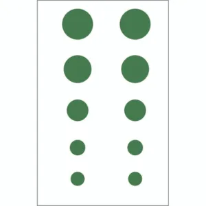 Gunstar Green Colossal Dots Set Picatinny Mount Green Dot