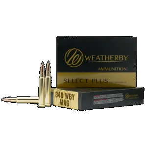 Weatherby H340225IL Select Plus 340 Wthby Mag 225 gr Hornady Interlock 20 Per Box/ 10 Case