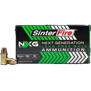 SinterFire Inc SF9100NXGLF Next Generation (NXG) 9mm 100gr 50 Per Box/20 Case