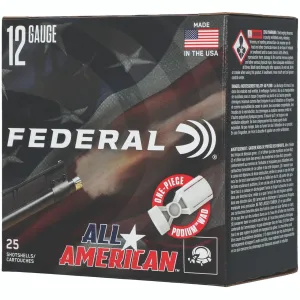 Federal FAA12H75 All-American 12Gauge 2.75" 1 1/8oz 7.5Shot 25 Per Box/10 Case