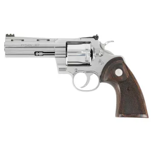 Colt Target Python 357 Magnum 4.25in 6 Round Stainless Walnut Grips