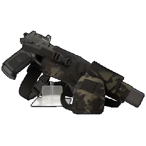 Cole-tac VWX110 Varmint Wrangler XL Pistol Holder Chest MultiCam Black Left Hand