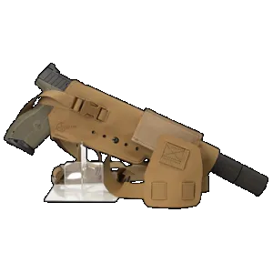 Cole-tac VWX104 Varmint Wrangler XL Pistol Holder Chest Coyote Brown Left Hand