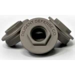 Diligent Defense Co Ddc Hub Dta M18x1.5 Thread Adapter 6-4 Titanium 1-3/8x24tpi