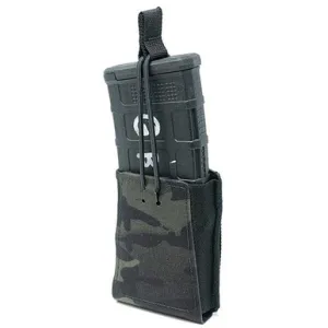 SINGLE RIFLE 7.62MM MAG POUCH W/BNGEE RETENTION MULTICAM BLK