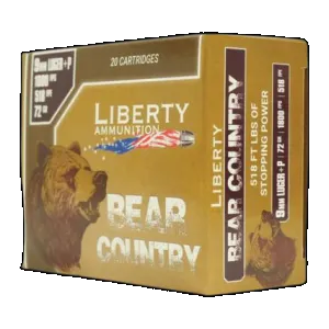 Bear Cntry 9mm+P 72Gr Copper 20rd/Box