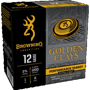 Browning Ammo BGC12L8 Golden Clays 12Gauge 2.75" 1oz 8Shot 25 Per Box/10 Case