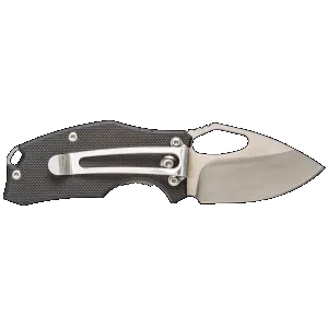 Smiths Products 51119 Lil Choncho 2.20" Folding Drop Point Plain Polished 400 SS Blade/Black G10 Handle Includes Pocket Clip