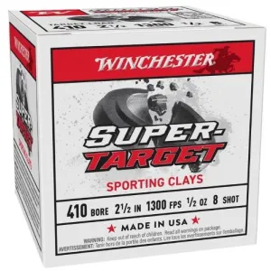 Winchester Super Target 410 Bore 2.5" 1/2oz #8 250rd Case
