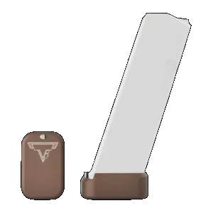 Taran Tactical +3/+4 Base Pad for Glock 9mm/40 Coyote