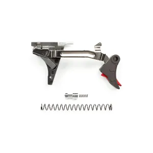 ZEV Technologies PRO Trigger Drop-In Kit for GLOCK Gen 1-4 9mm - Red, Curved