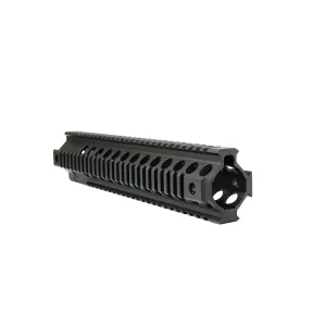 Dirty Bird AR-15 ASAL Free Float Quad Rail - 9.35", Sniper Grey
